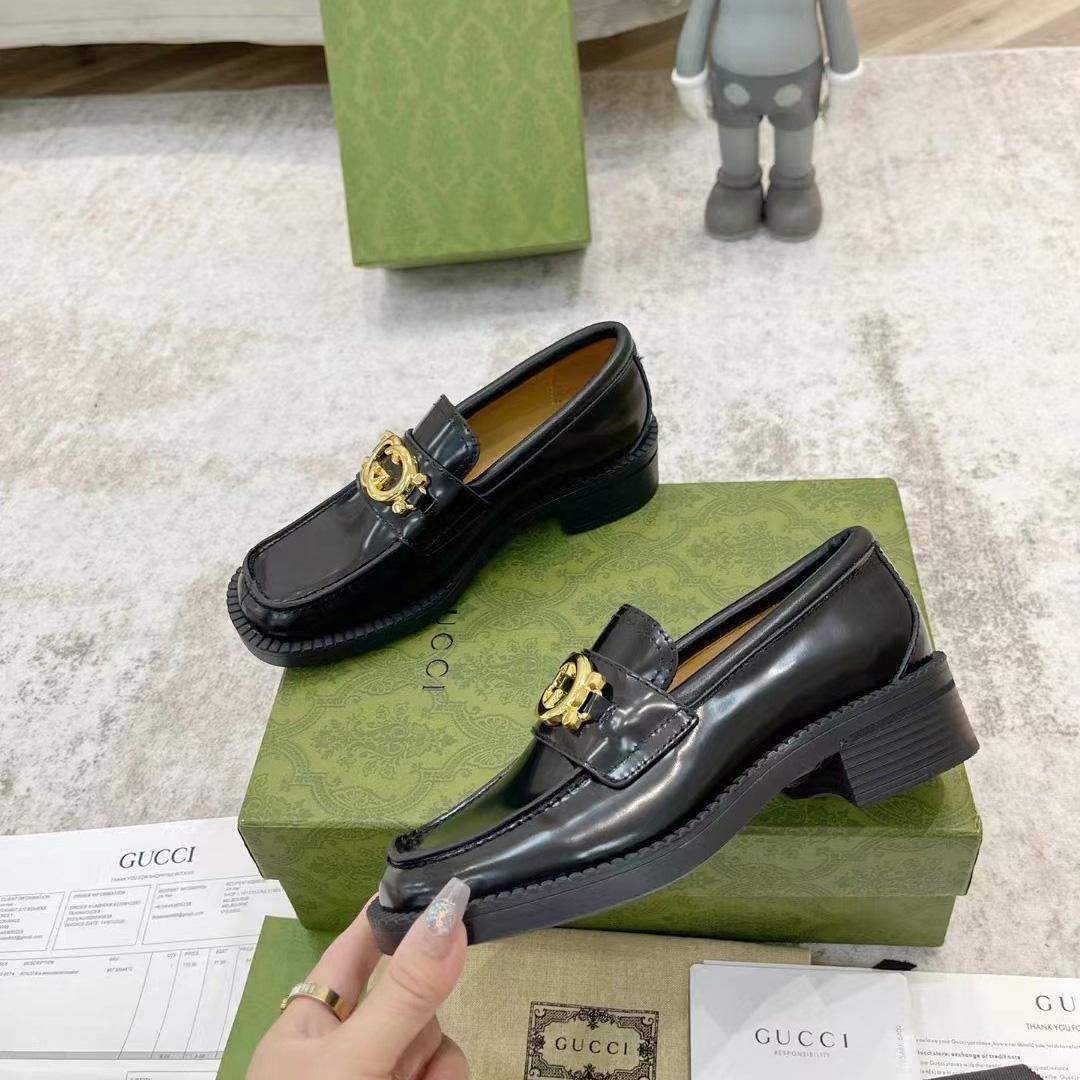 Gucci Women's Loafer With Interlocking G - DopestKickz