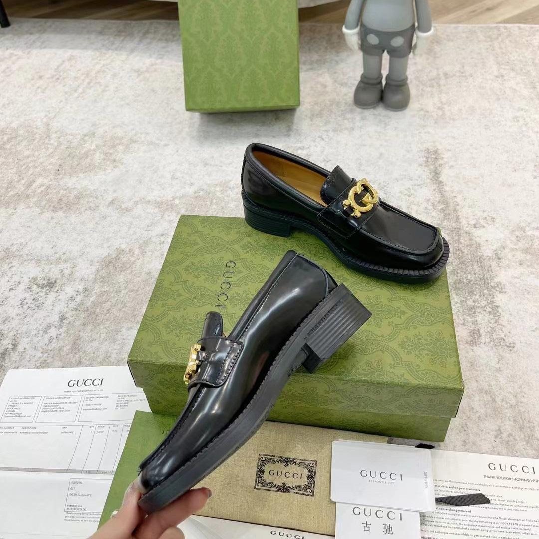 Gucci Women's Loafer With Interlocking G - DopestKickz