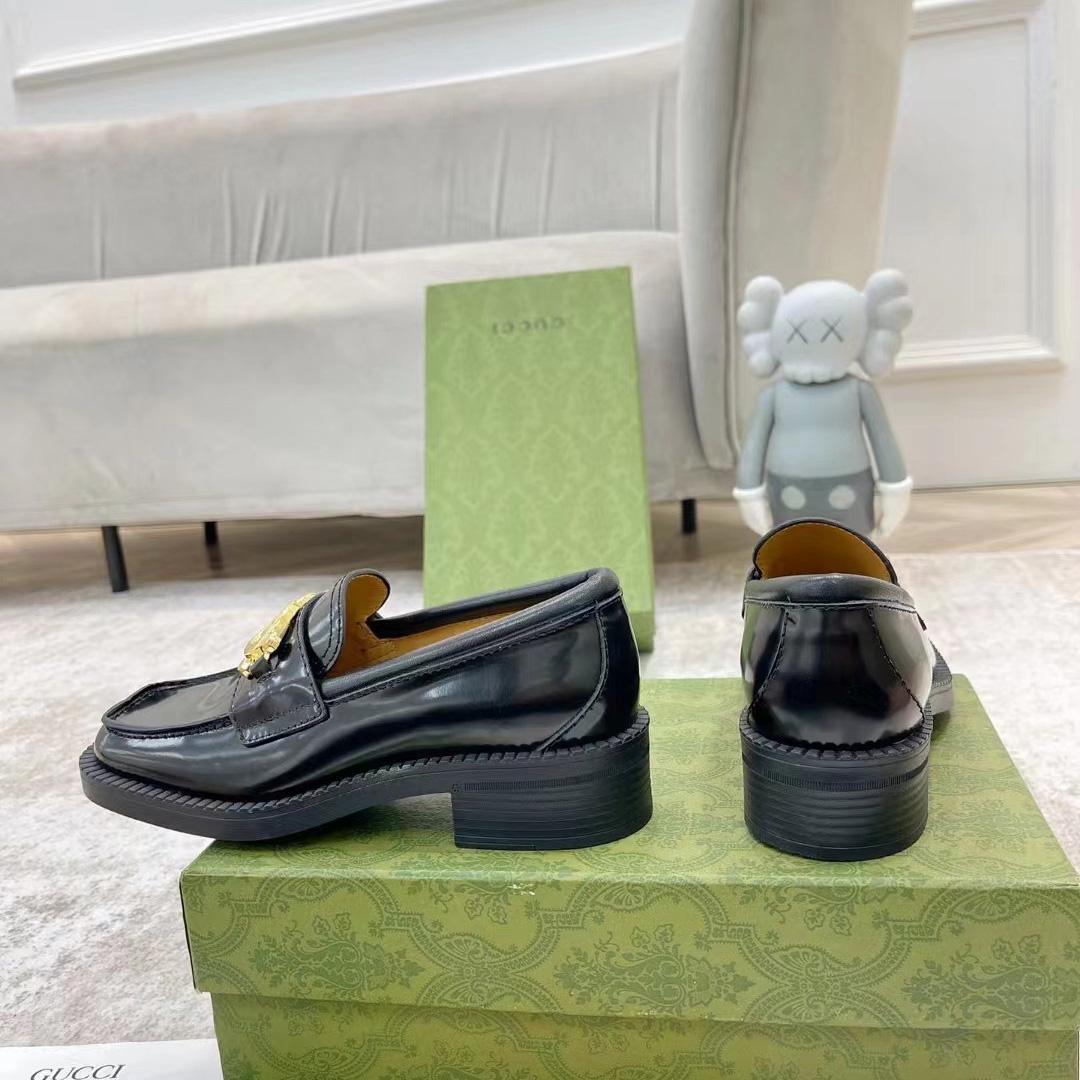 Gucci Women's Loafer With Interlocking G - DopestKickz