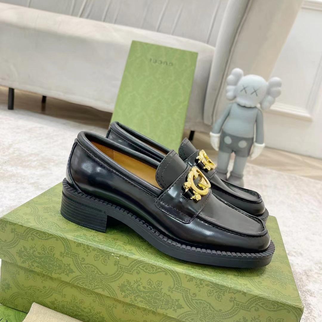 Gucci Women's Loafer With Interlocking G - DopestKickz