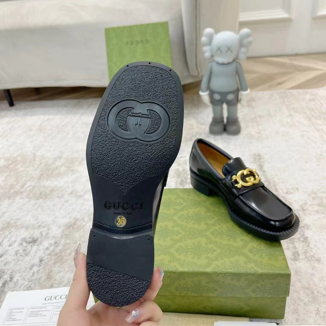 Gucci Women's Loafer With Interlocking G - DopestKickz