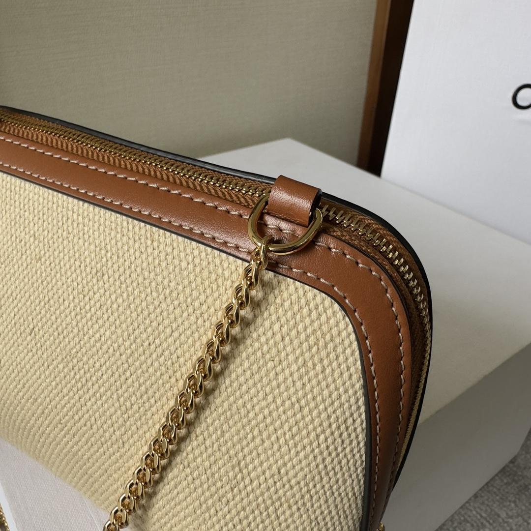 Celine Clutch On Chain Cuir Triomphe Natural / Tan - DopestKickz