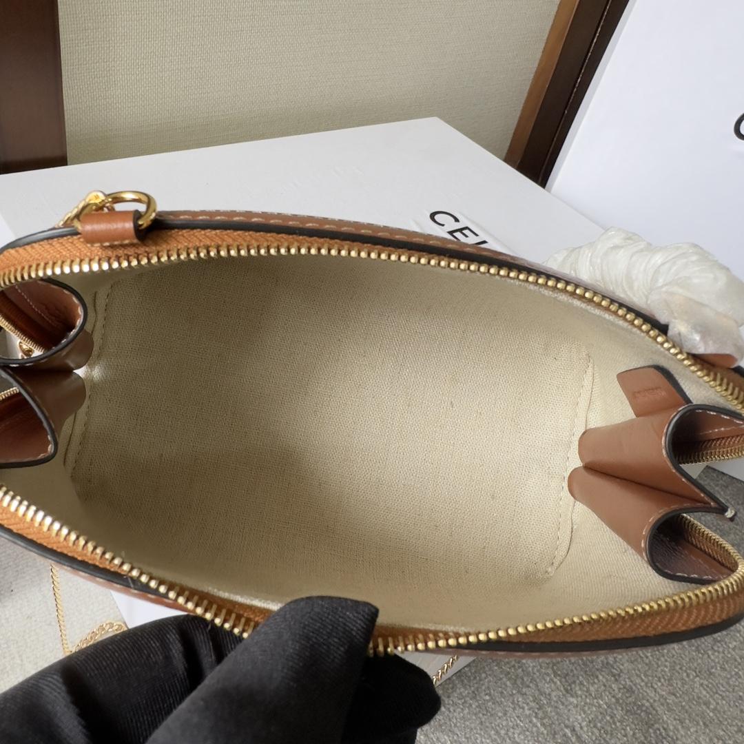 Celine Clutch On Chain Cuir Triomphe Natural / Tan - DopestKickz