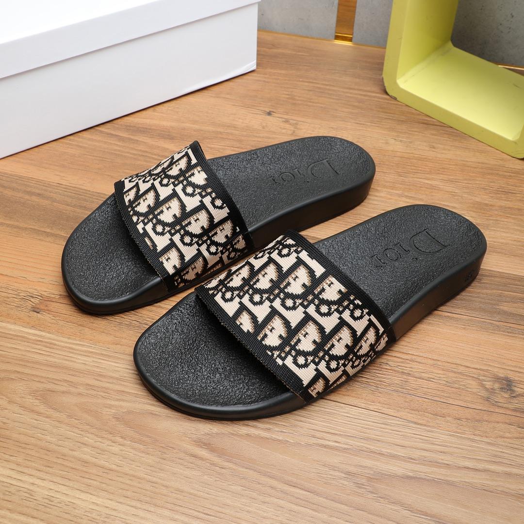 Dior Oblique Jacquard Sandals  - DopestKickz