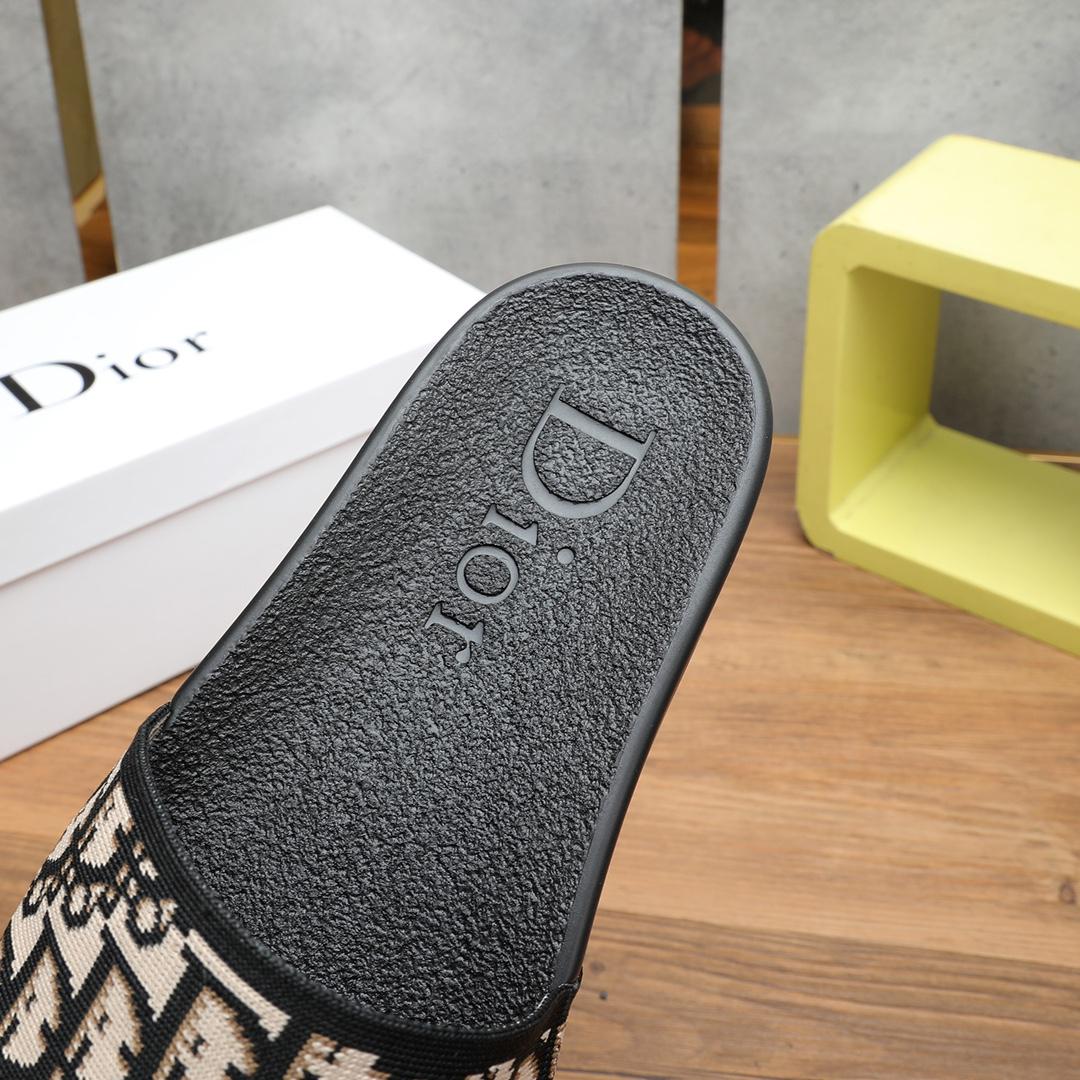 Dior Oblique Jacquard Sandals  - DopestKickz