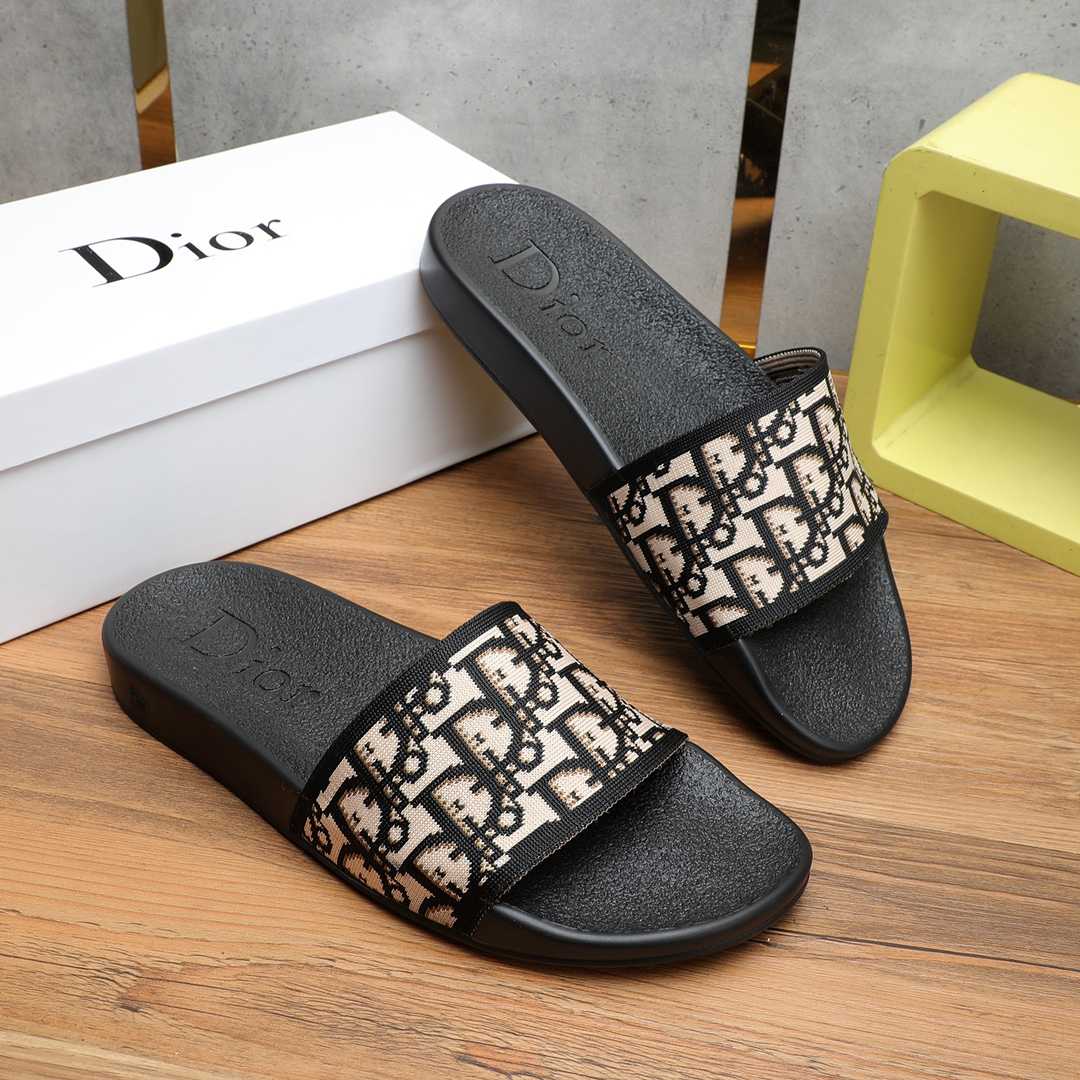 Dior Oblique Jacquard Sandals  - DopestKickz