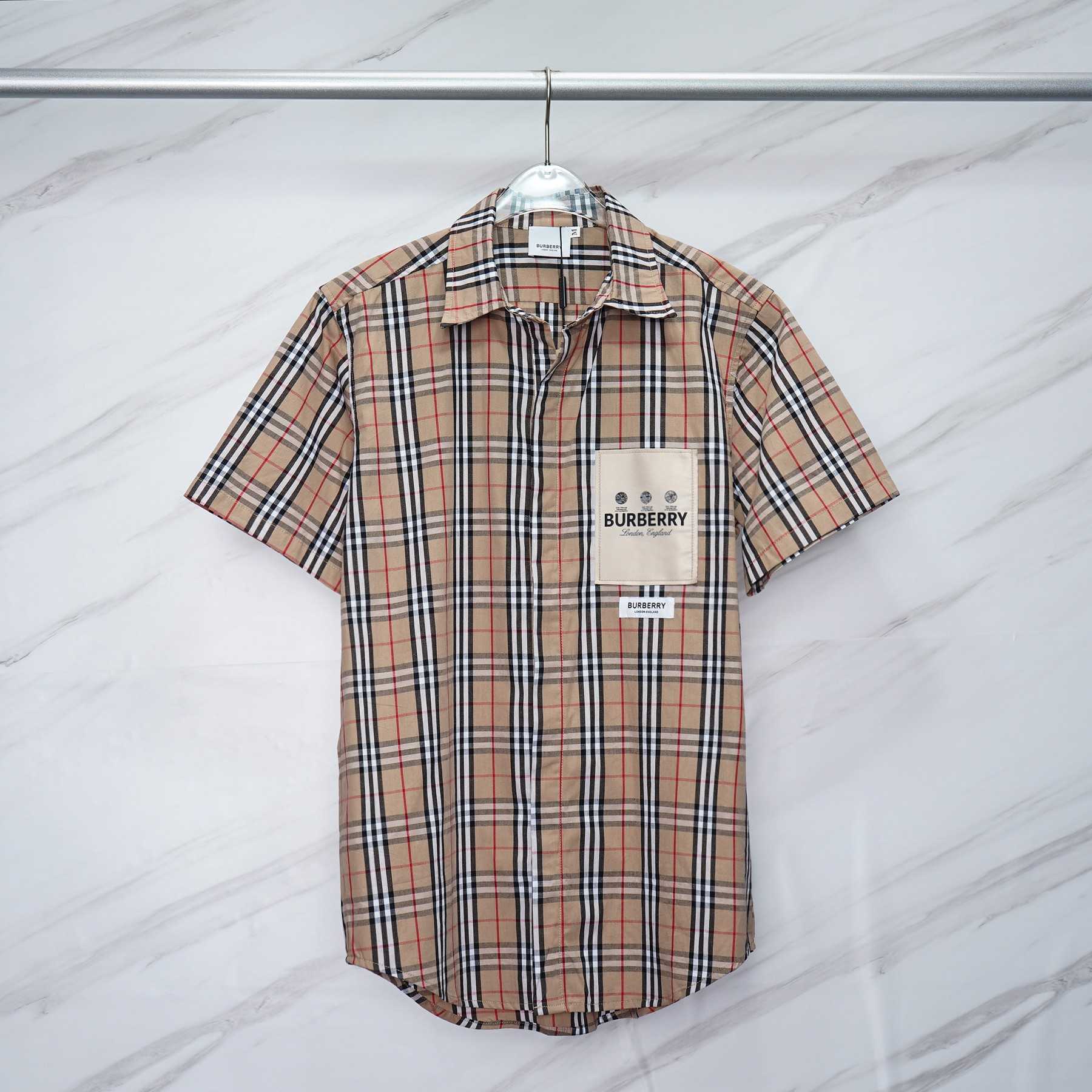Burberry Short-sleeve Check Cotton Poplin Shirt & Shorts - DopestKickz