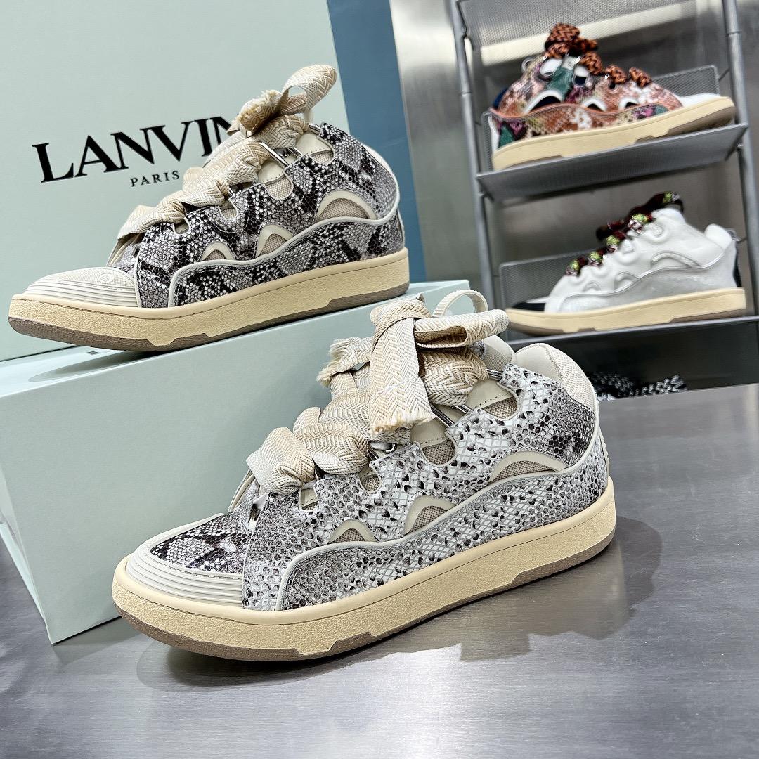 Lanvin Curb Low-Top Sneakers - DopestKickz