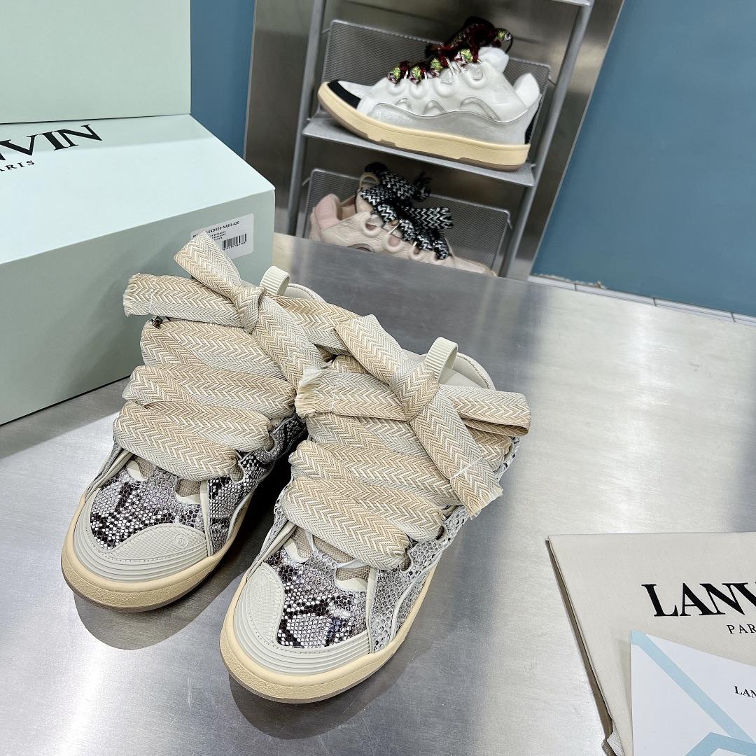 Lanvin Curb Low-Top Sneakers - DopestKickz