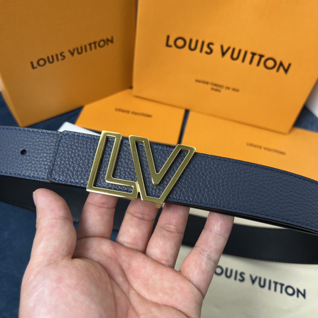 Louis Vuitton Reversible Belt  35mm - DopestKickz