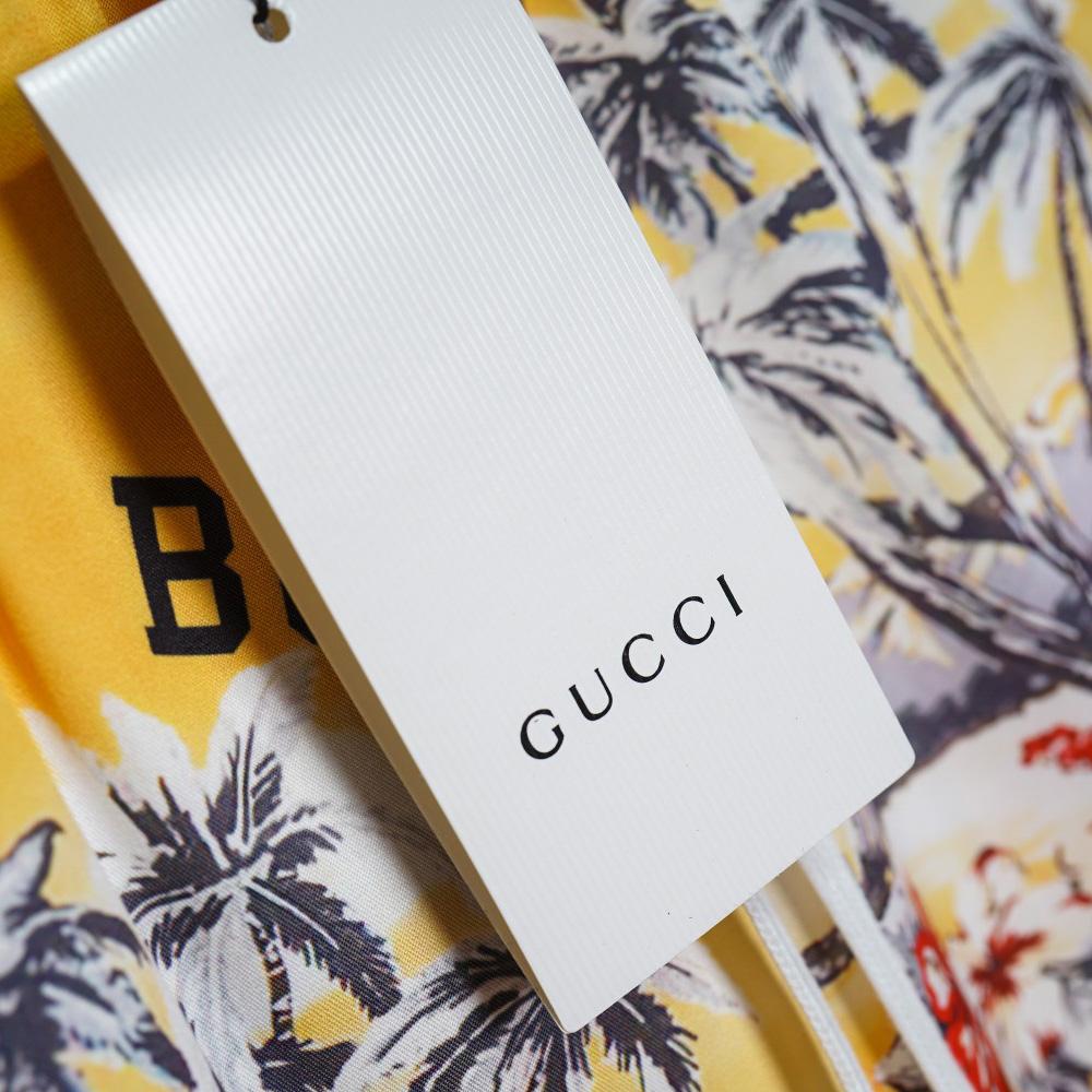 Gucci Printed Cotton Poplin Bowling Shirt & Shorts - DopestKickz