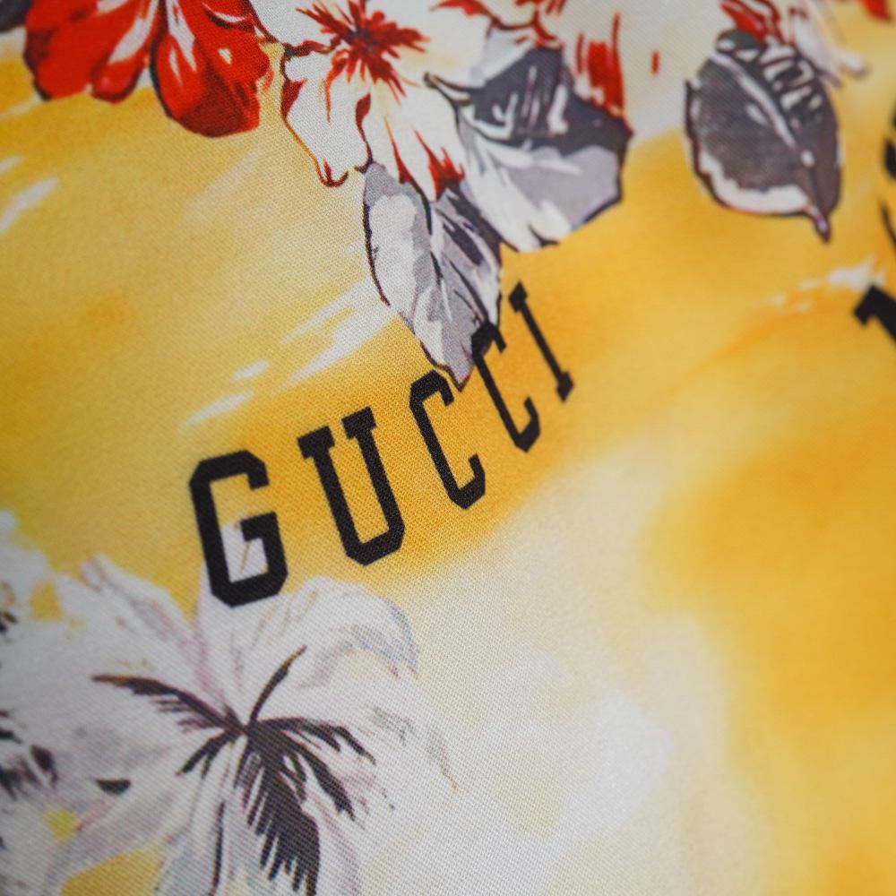Gucci Printed Cotton Poplin Bowling Shirt & Shorts - DopestKickz