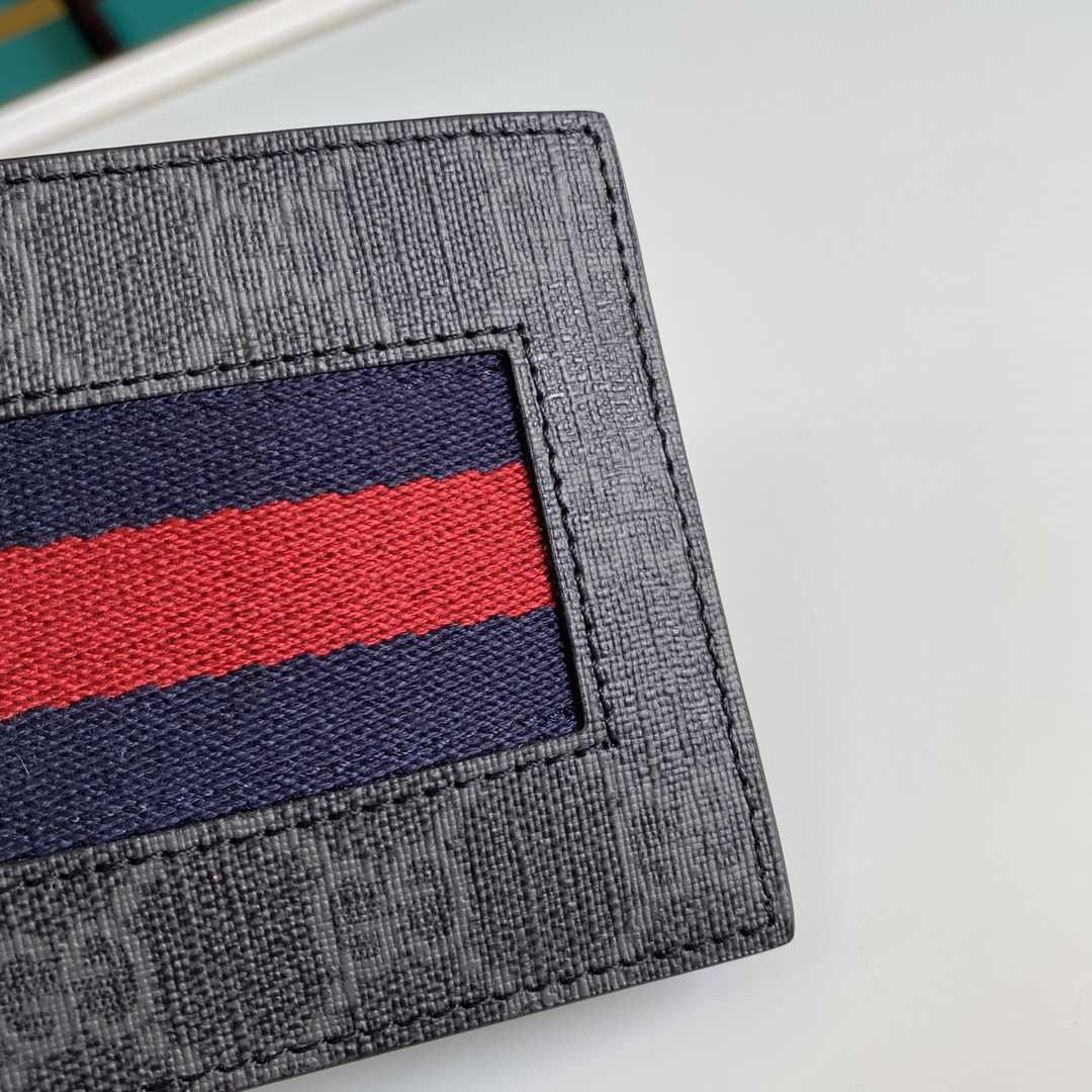 Gucci GG Supreme Web Wallet(11-9-1.5cm)    - DopestKickz