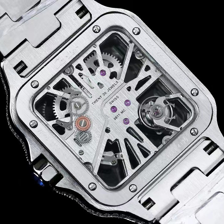 Cartier Santos De Cartier Skeleton    - DopestKickz