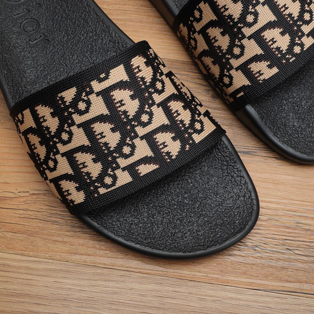 Dior Oblique Jacquard Sandals  - DopestKickz