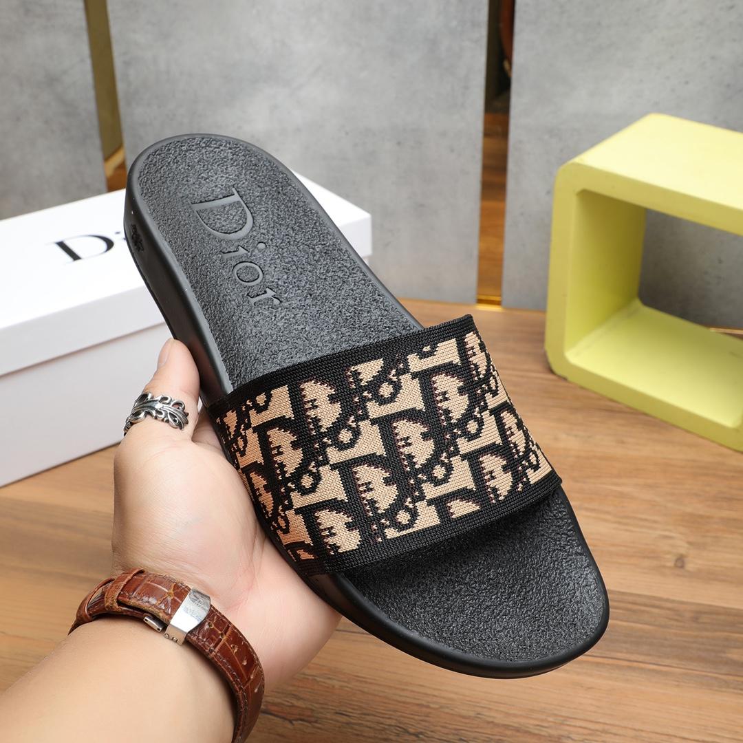 Dior Oblique Jacquard Sandals  - DopestKickz
