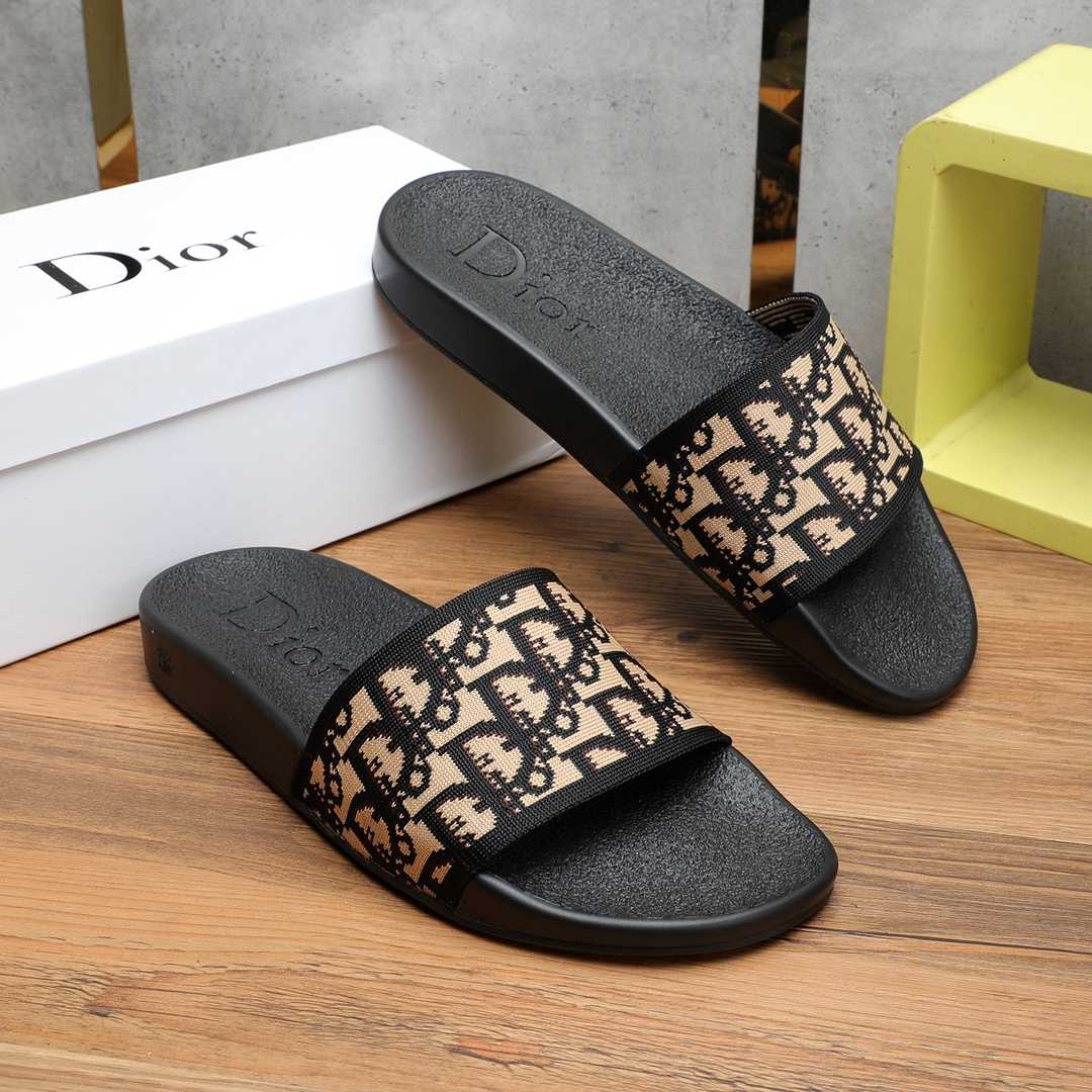 Dior Oblique Jacquard Sandals  - DopestKickz