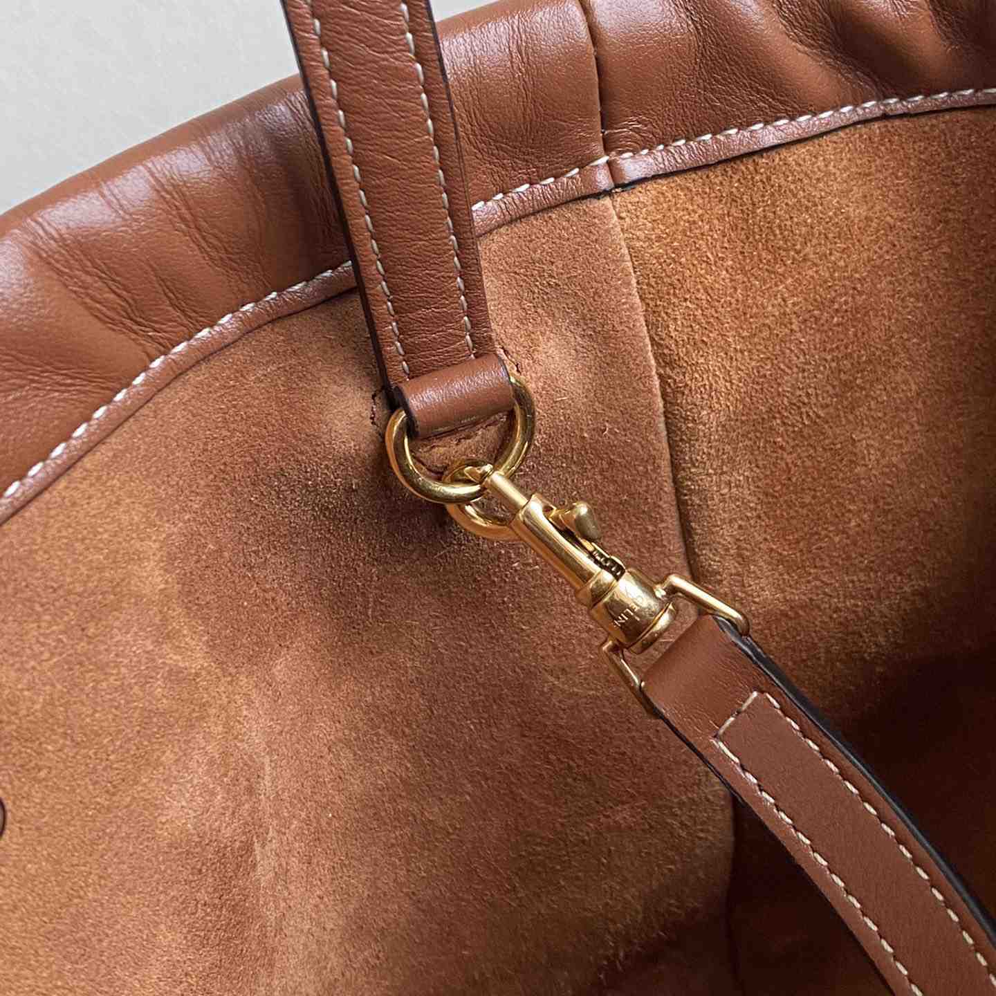 Celine Small Cabas Drawstring Cuir Triomphe In Smooth Calfskin - DopestKickz