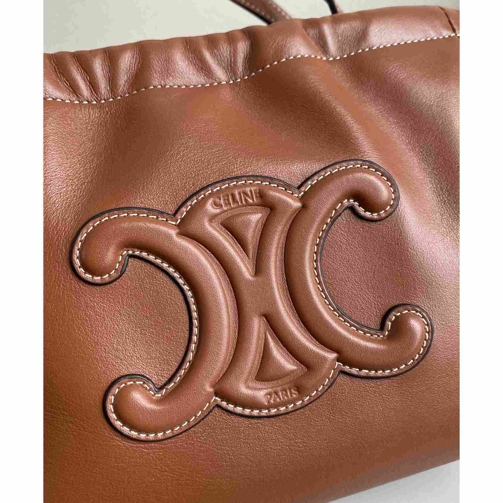 Celine Small Cabas Drawstring Cuir Triomphe In Smooth Calfskin - DopestKickz