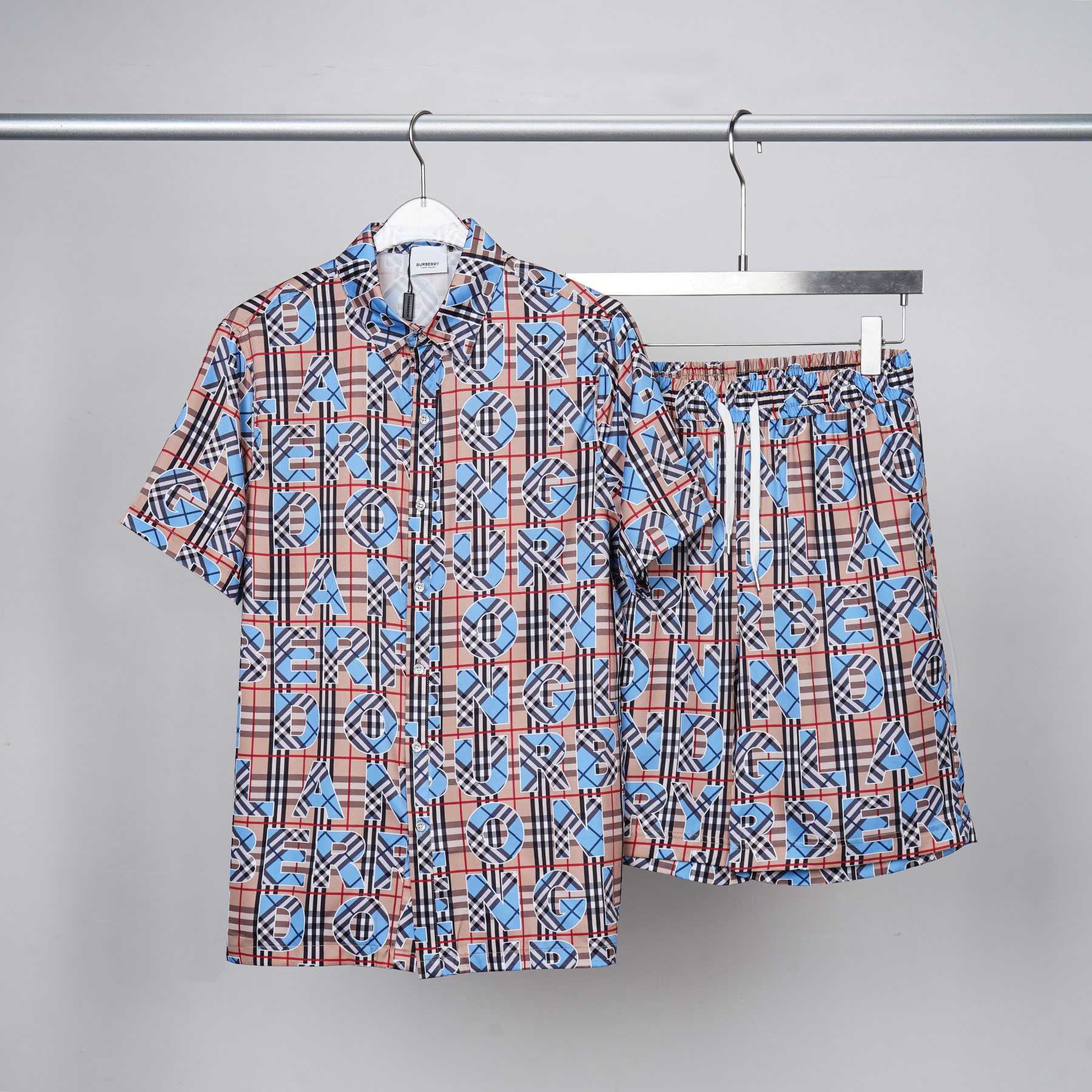 Burberry Vintage Check Logo Short Sleeve Shirt & Shorts - DopestKickz