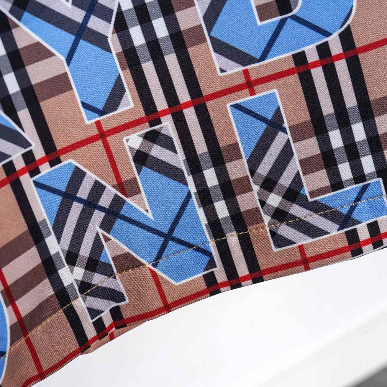 Burberry Vintage Check Logo Short Sleeve Shirt & Shorts - DopestKickz