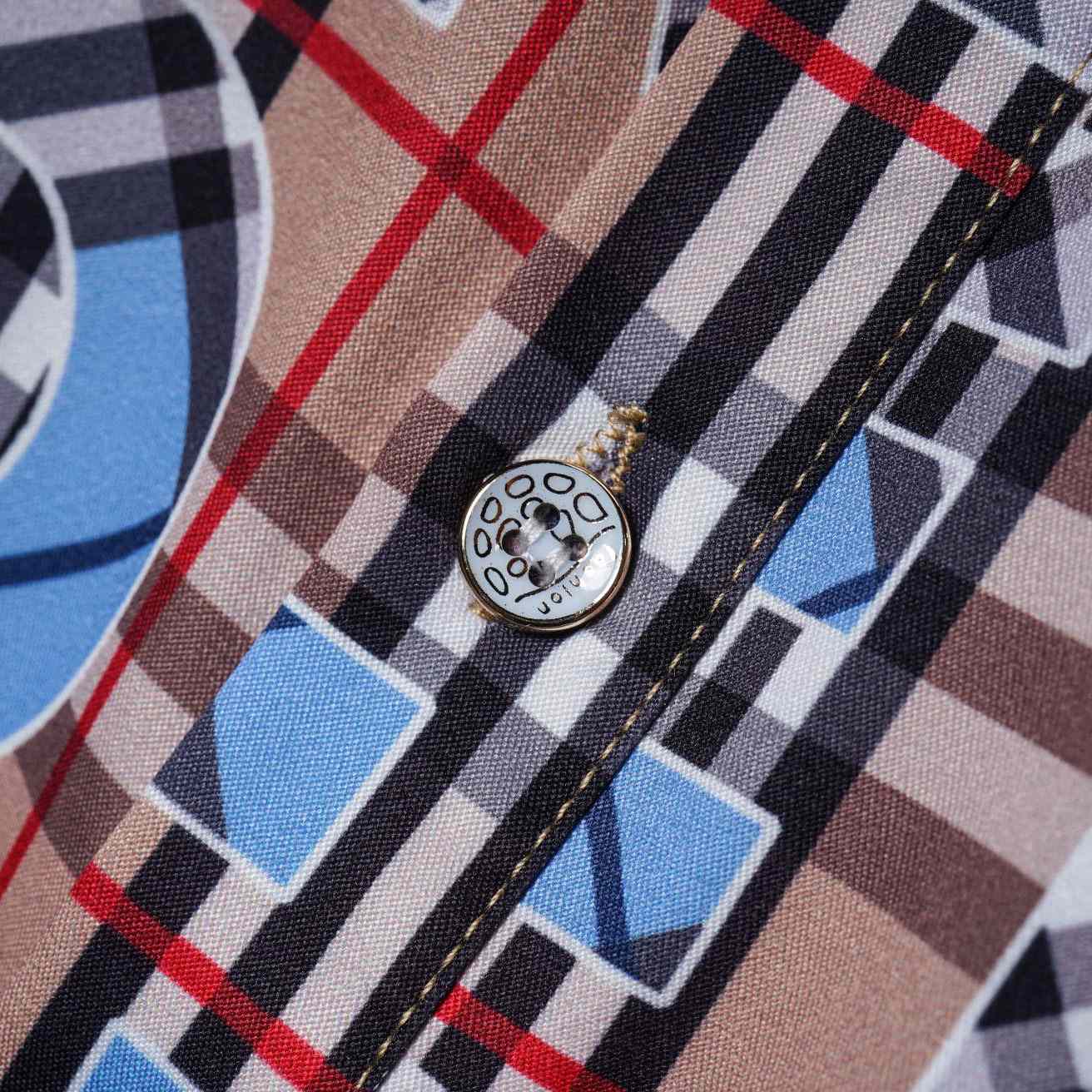 Burberry Vintage Check Logo Short Sleeve Shirt & Shorts - DopestKickz