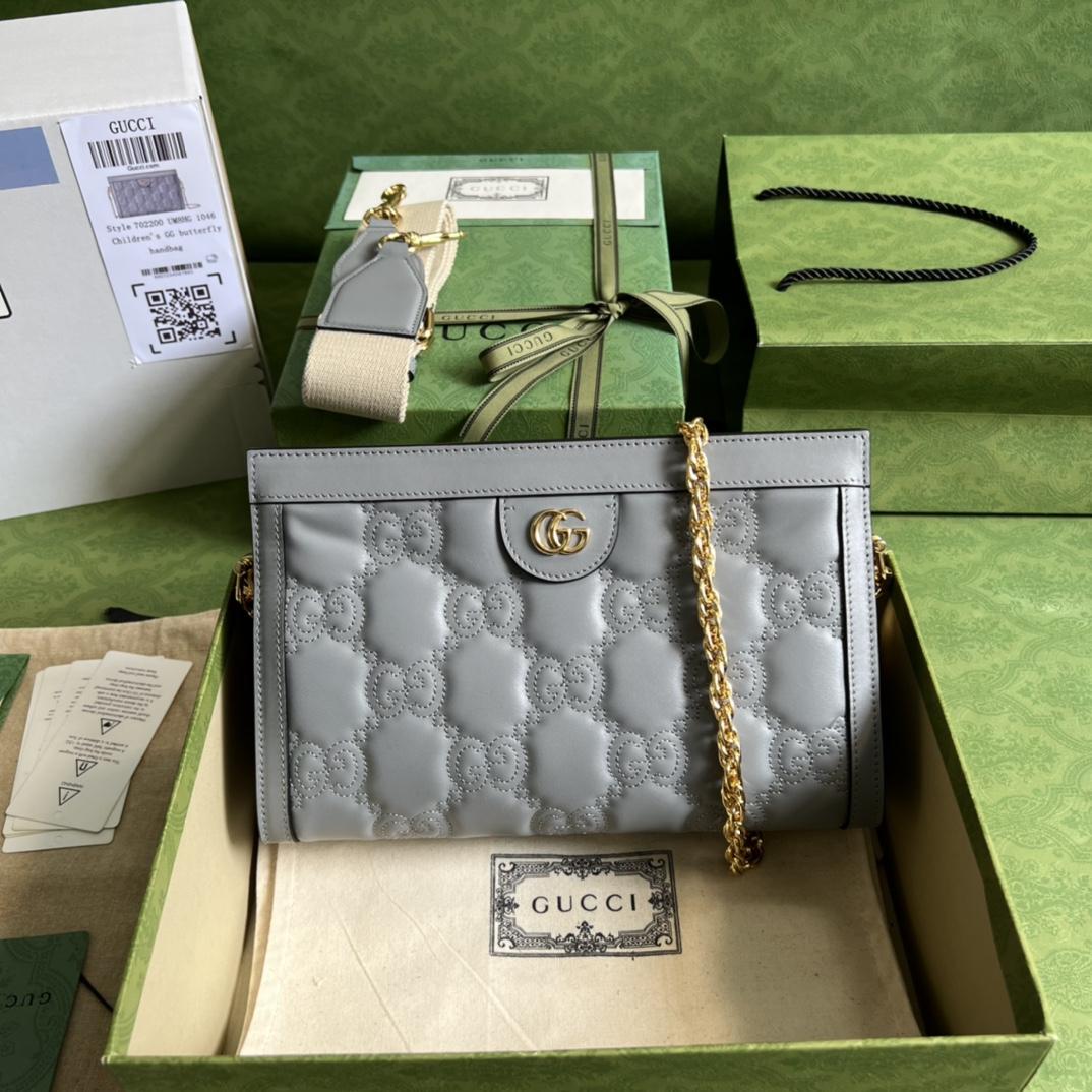 Gucci GG Matelassé Small Bag(26*17.5*8cm) - DopestKickz