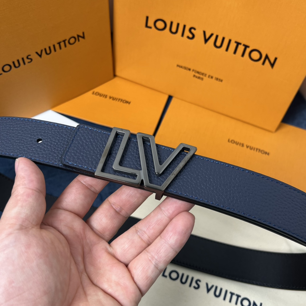Louis Vuitton Reversible Belt  35mm - DopestKickz
