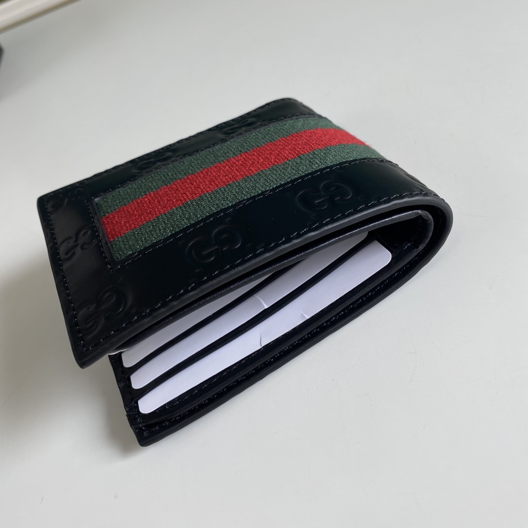 Gucci GG Supreme Web Wallet(11-9-1.5cm)    - DopestKickz