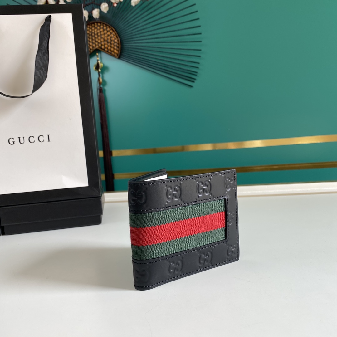 Gucci GG Supreme Web Wallet(11-9-1.5cm)    - DopestKickz