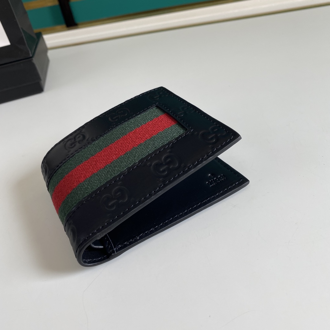 Gucci GG Supreme Web Wallet(11-9-1.5cm)    - DopestKickz