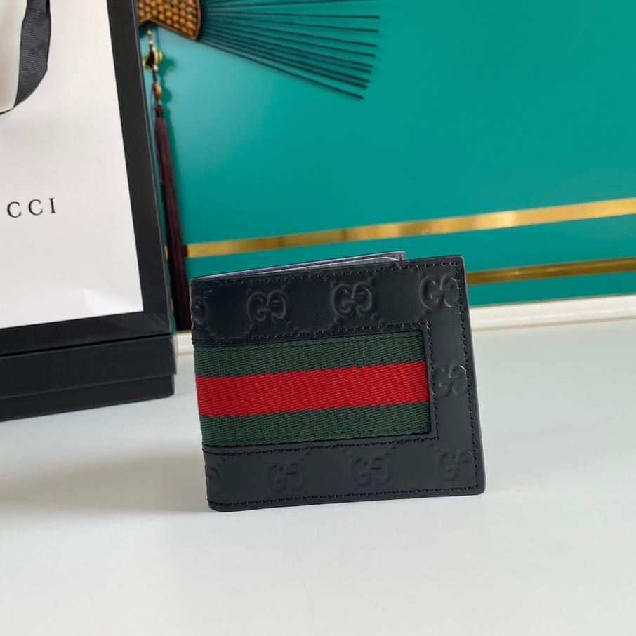 Gucci GG Supreme Web Wallet(11-9-1.5cm)    - DopestKickz