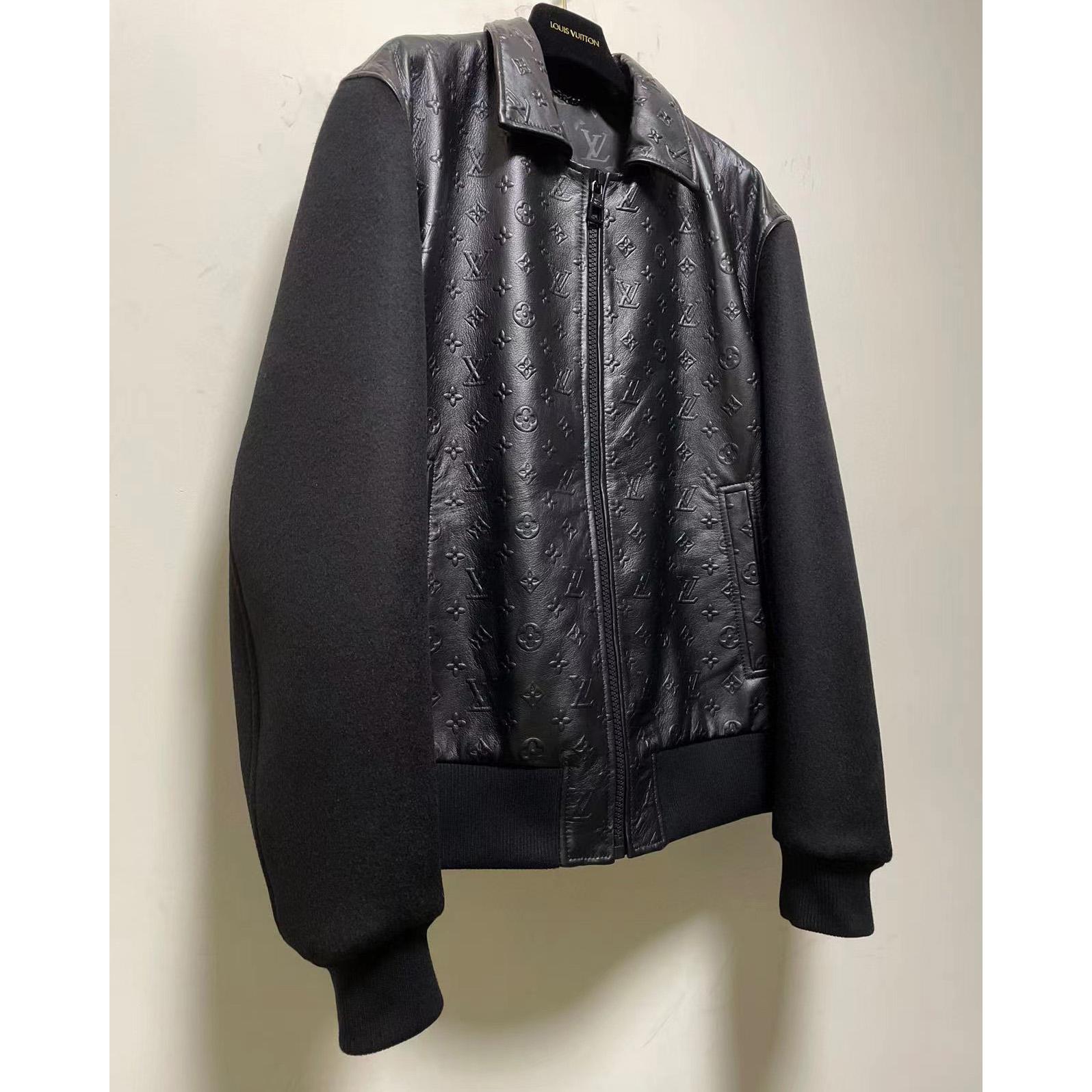 Louis Vuitton LVSE Debossed Monogram Mix Leather Blouson   1A9GOU - DopestKickz
