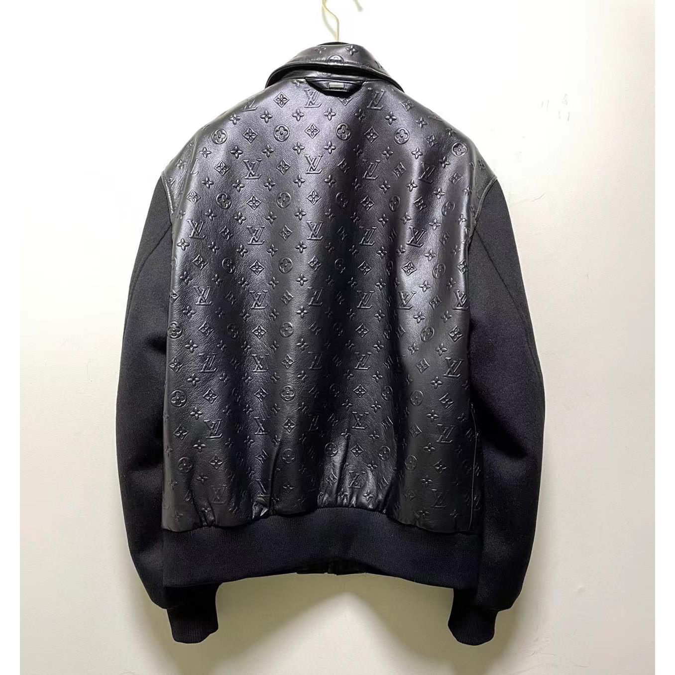 Louis Vuitton LVSE Debossed Monogram Mix Leather Blouson   1A9GOU - DopestKickz