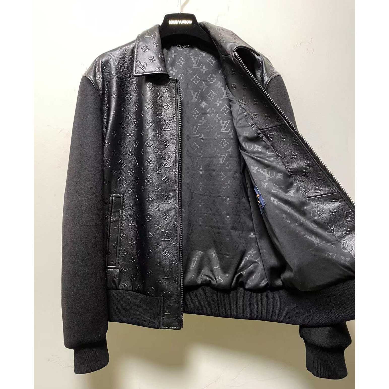 Louis Vuitton LVSE Debossed Monogram Mix Leather Blouson   1A9GOU - DopestKickz