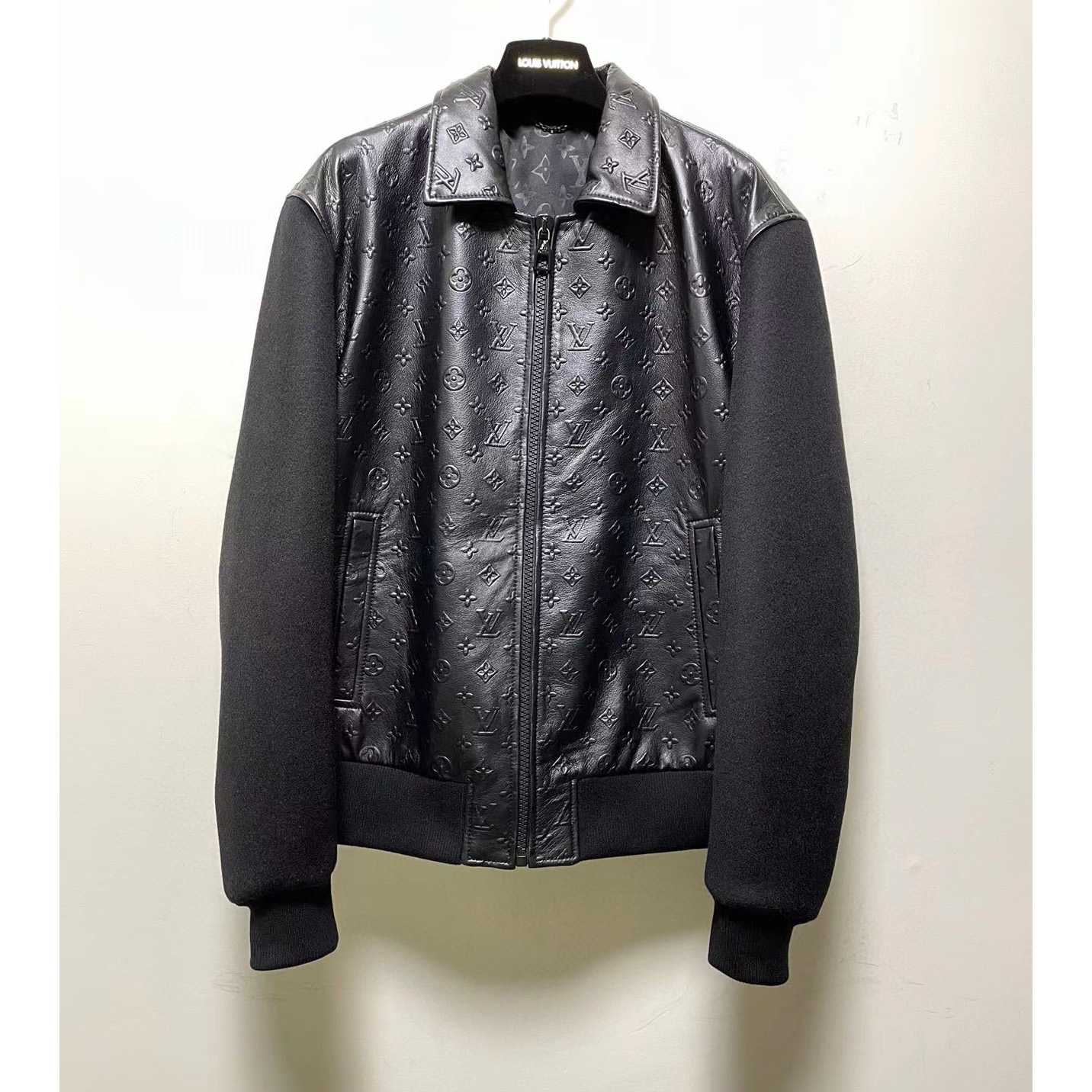 Louis Vuitton LVSE Debossed Monogram Mix Leather Blouson   1A9GOU - DopestKickz