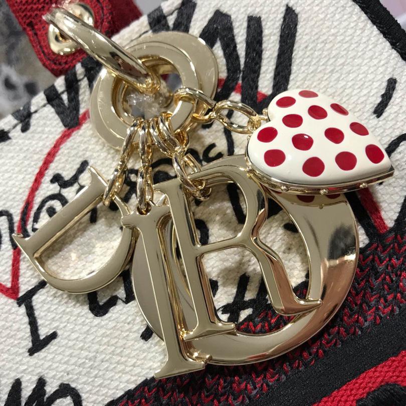 Dior Lady D-Lite Bag Embroidered Canvas (24-20-11cm) - DopestKickz