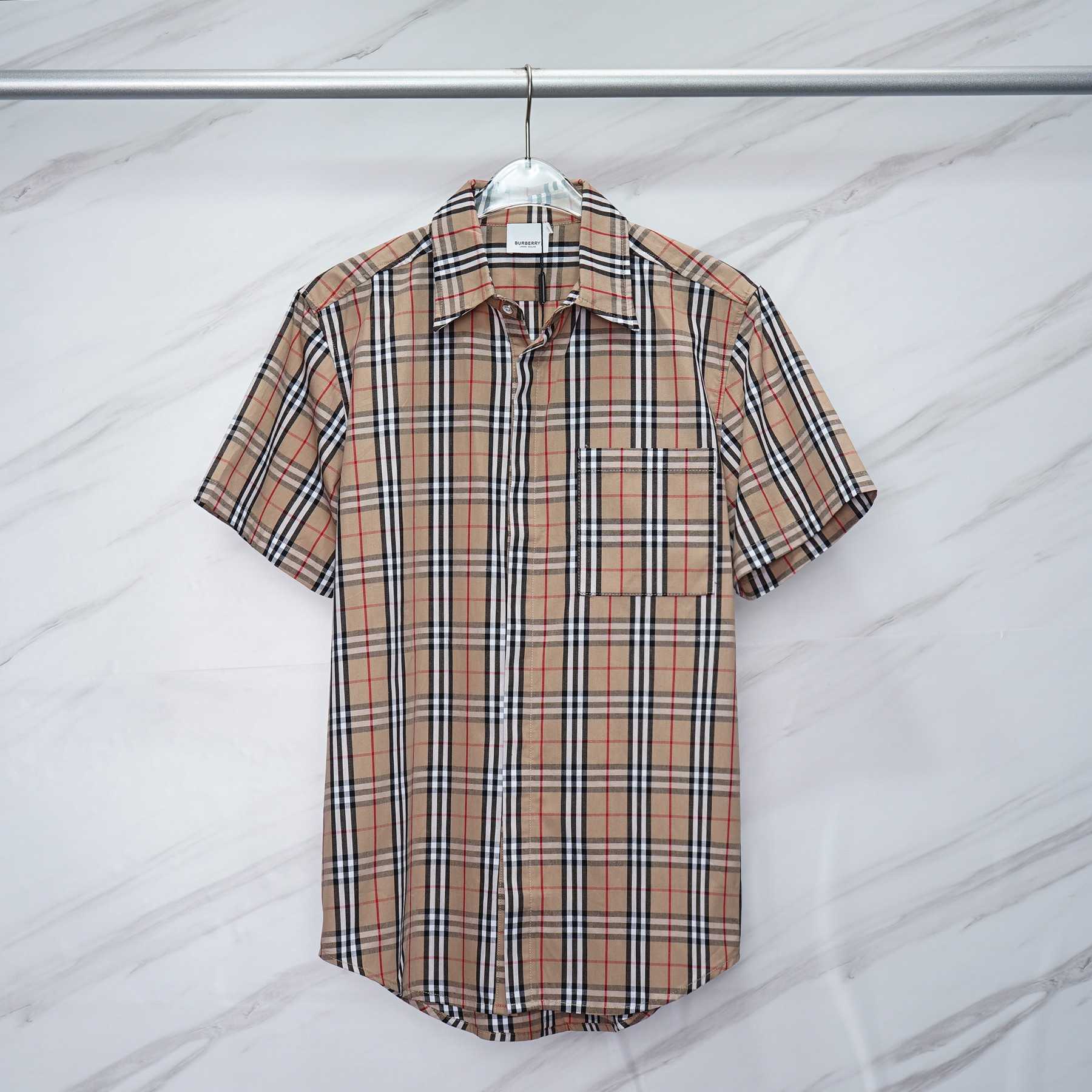 Burberry Short-sleeve Check Cotton Poplin Shirt & Shorts - DopestKickz