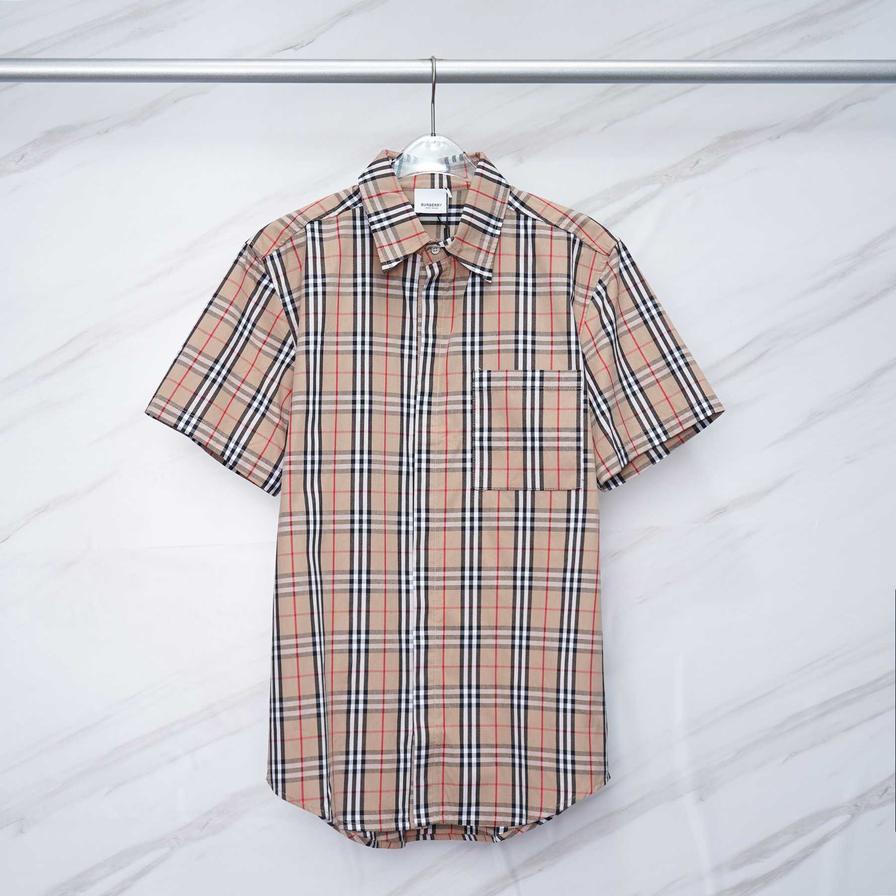 Burberry Short-sleeve Check Cotton Poplin Shirt & Shorts - DopestKickz