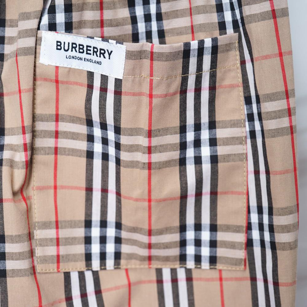 Burberry Short-sleeve Check Cotton Poplin Shirt & Shorts - DopestKickz