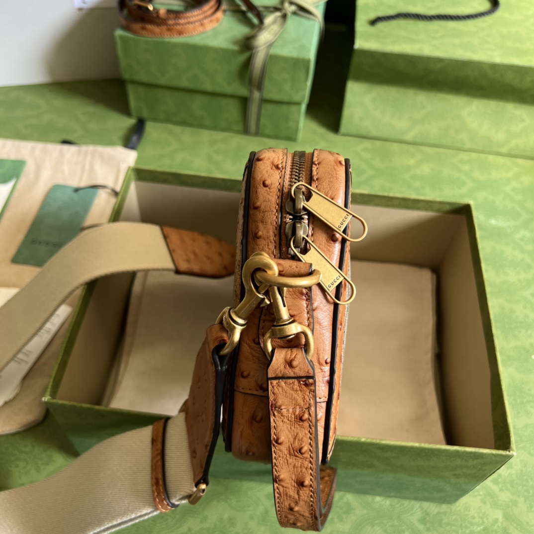 Gucci Python Trim Shoulder Bag With Double G (23.5x 16x 4.5cm) - DopestKickz