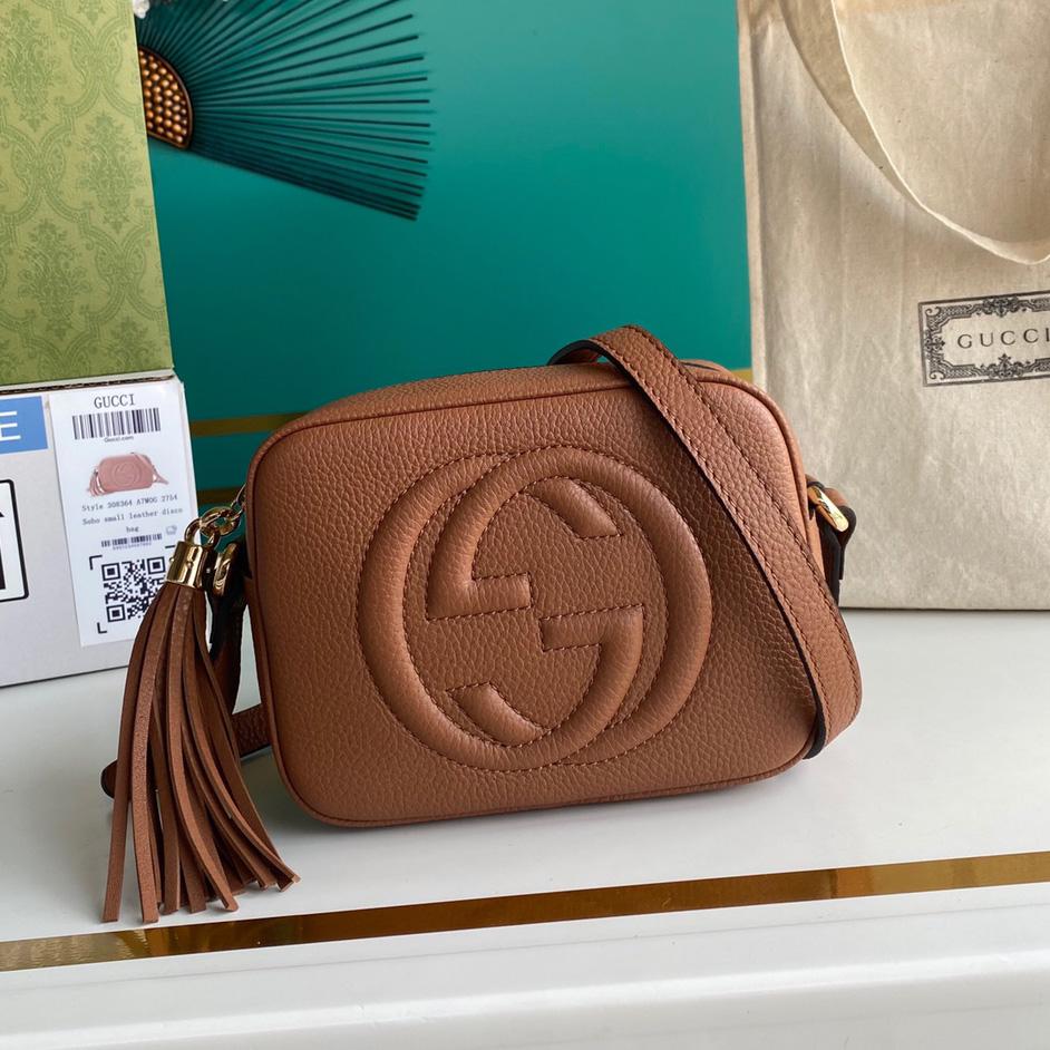 Gucci Soho Small Leather Disco Bag(22-15-7cm) - DopestKickz