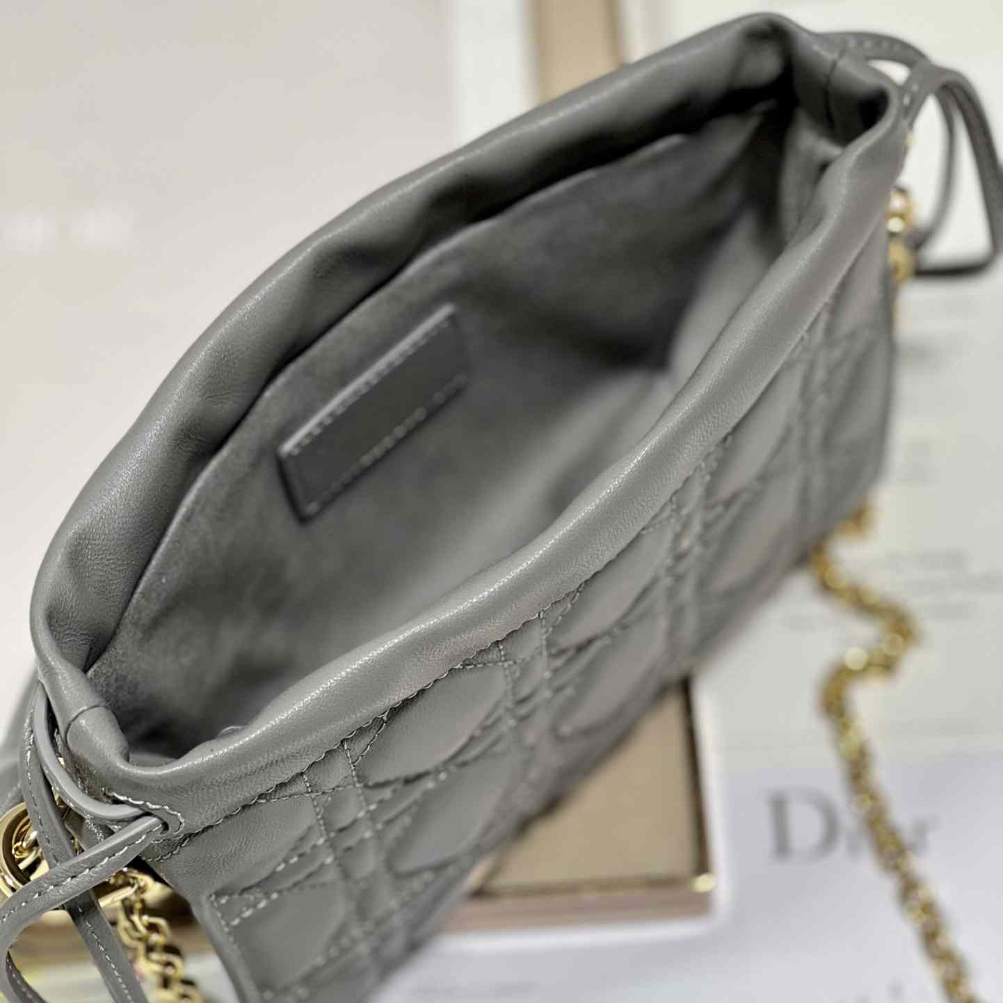 Dior Lady Dior Top Handle Drawstring Mini Bag - DopestKickz