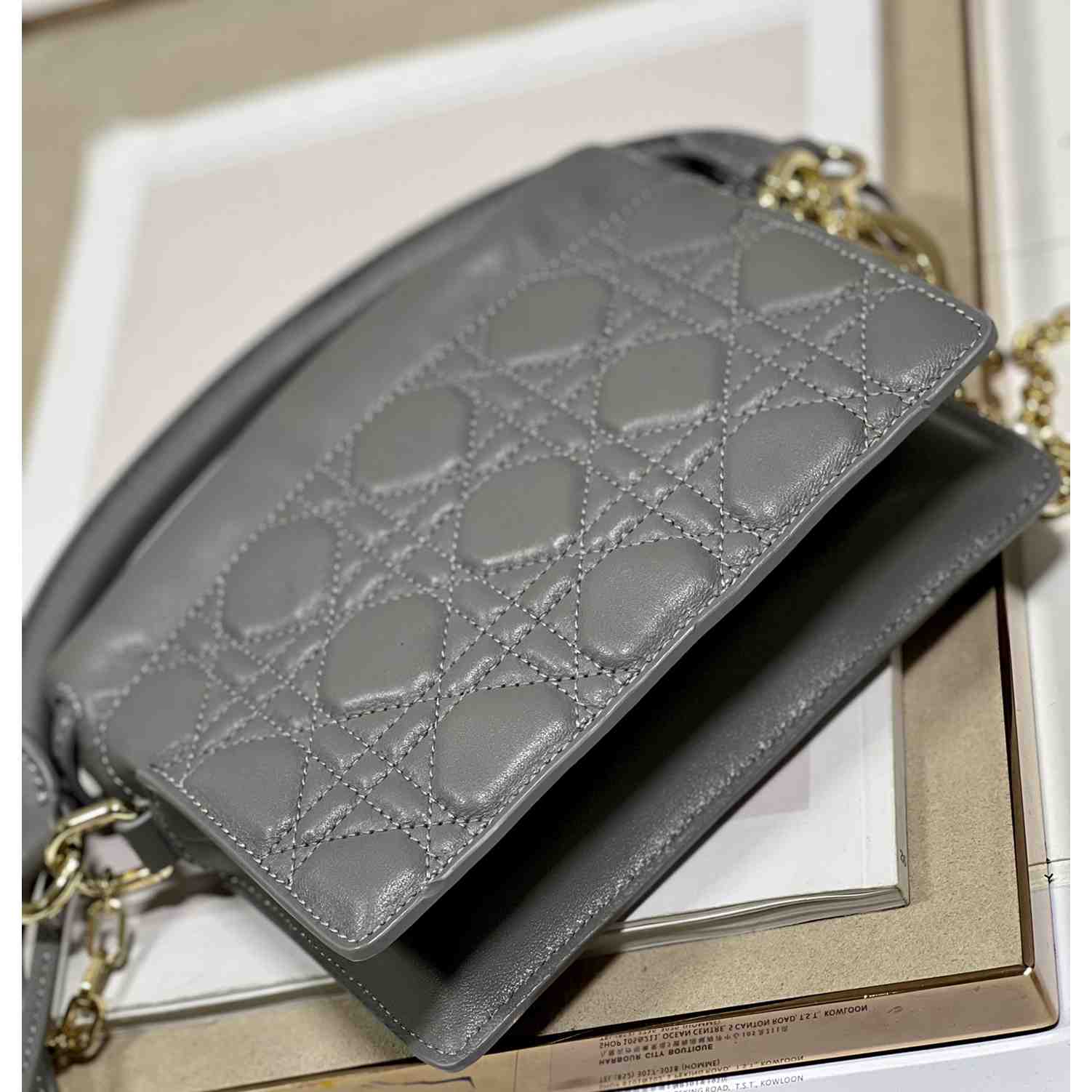 Dior Lady Dior Top Handle Drawstring Mini Bag - DopestKickz