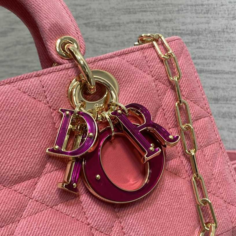 Dior Denim Macrocannage Lady D-Joy Pink(26*6*14cm) - DopestKickz