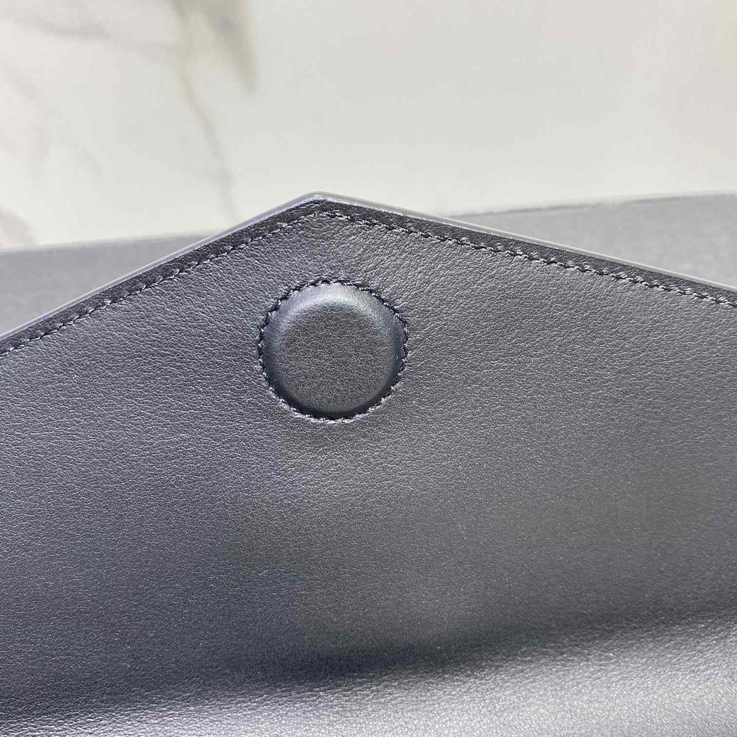 Saint Laurent Uptown Striped Envelope Clutch Bag(27x16x2cm) - DopestKickz