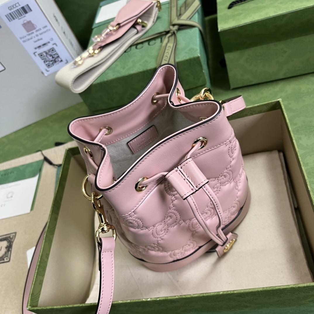 Gucci GG Matelassé Bucket Bag (17*20*10cm) - DopestKickz