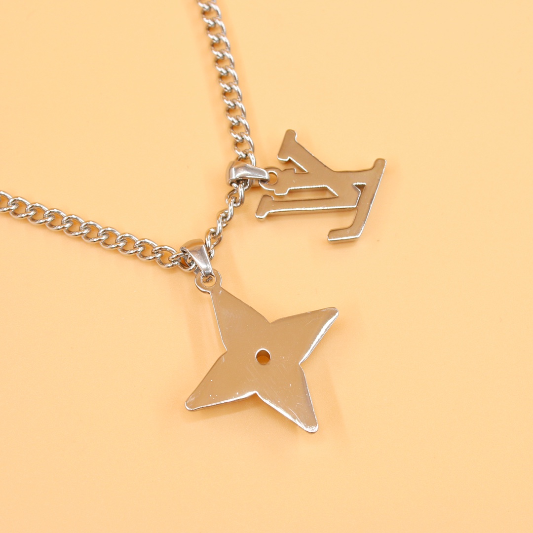 Louis Vuitton Flower Cut Necklace    M00680 - DopestKickz