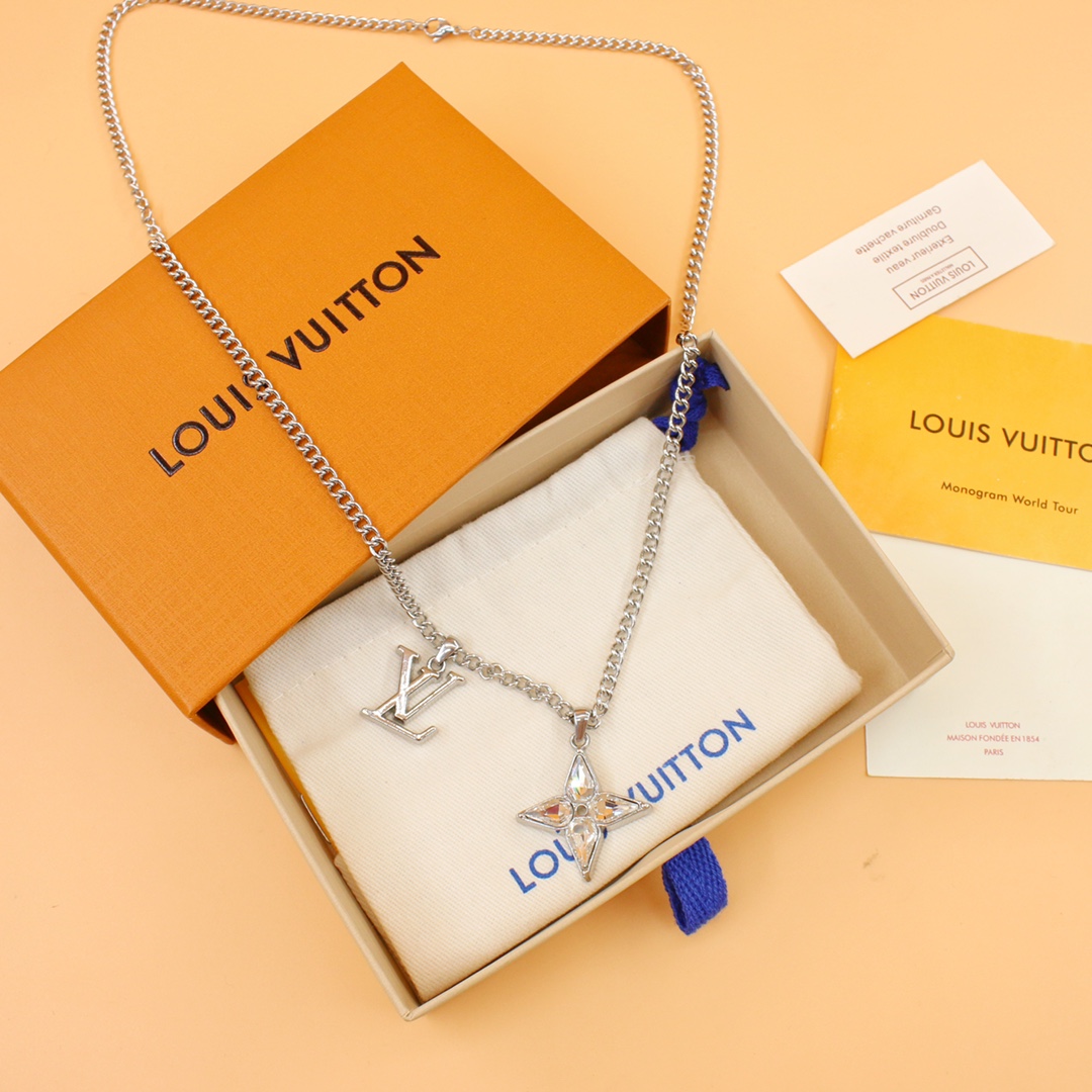 Louis Vuitton Flower Cut Necklace    M00680 - DopestKickz