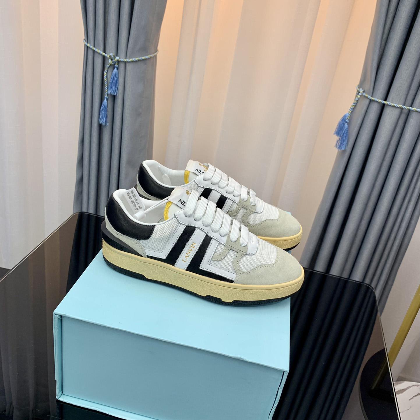 Lanvin Mesh Clay Low-Top Sneakers - DopestKickz